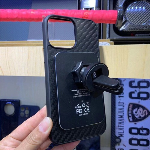 Magnetic Genuine For iPhone 15 14 13 Pro Max Carbon Fiber Case Mag Safe Cover - Picture 8 of 10
