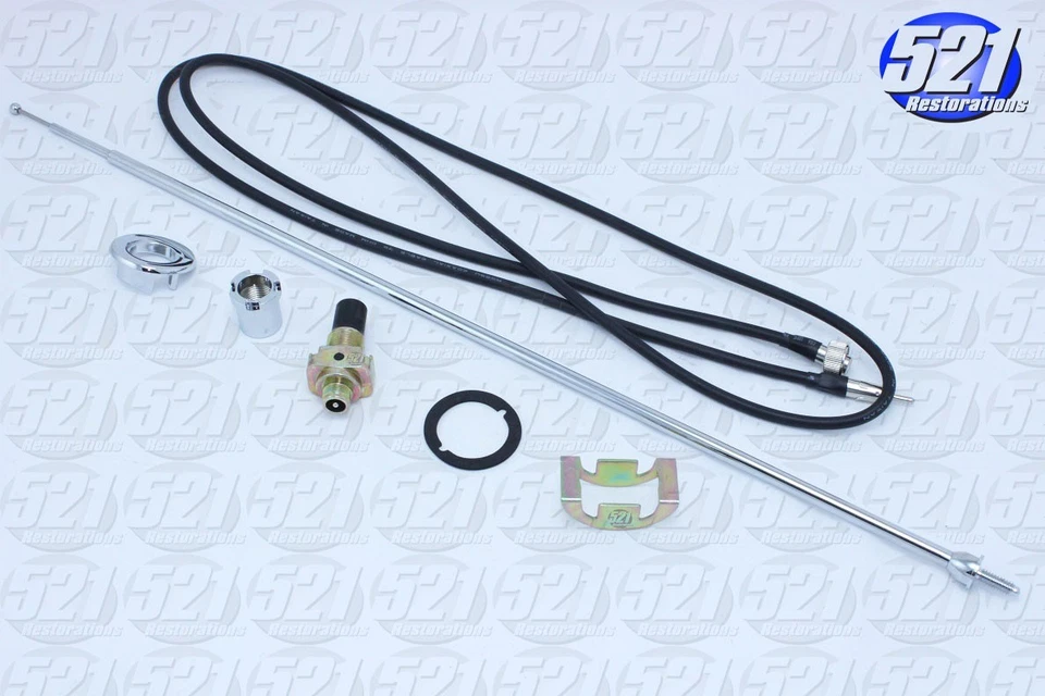 Kit de bisel de mástil de antena para 68 69 70 Dodge Coronet Plymouth RoadRunner GTX Mopar Foto 2 de 4
