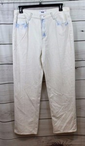 PAIGE-Denim-Sarah-High-Rise-Straight-Leg-Jeans-White-size-33