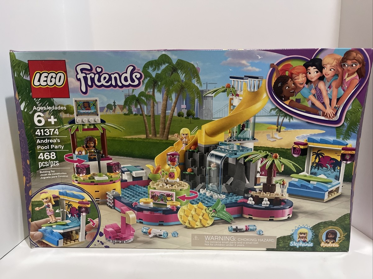 LEGO 41374 Friends Andrea's Pool Party 468 pcs Brand New & Sealed
