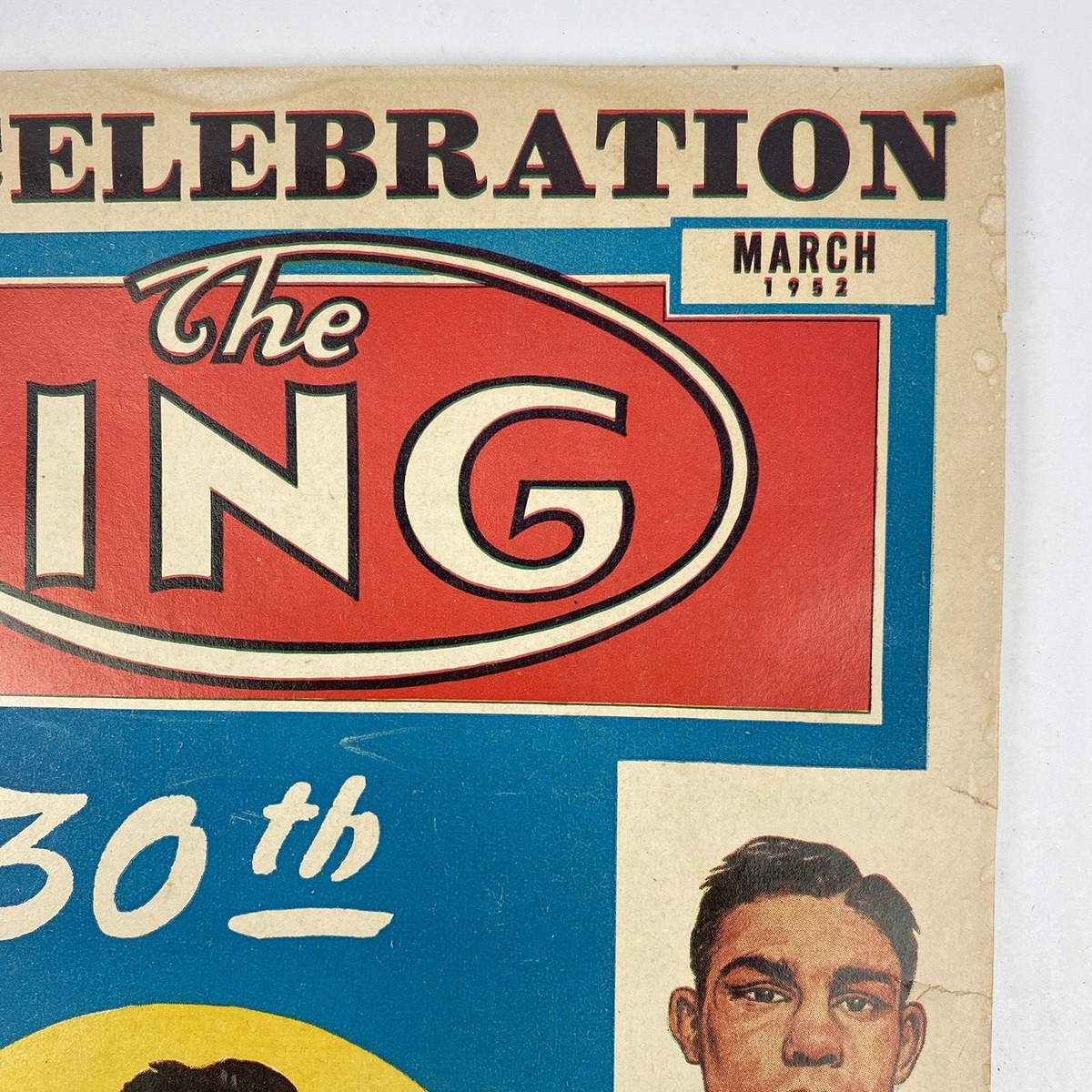 1952 Jack Dempsey The Ring Boxing Magazine 30th Anniversary Cover