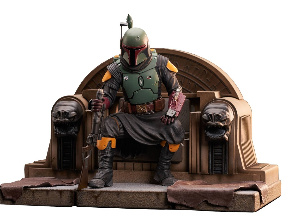 Star Wars Premier Collection The Mandalorian: Boba Fett on Throne