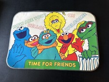 Sesame Street Child Placemat Jim Henson 1994 Double Sided Vintage Elmo