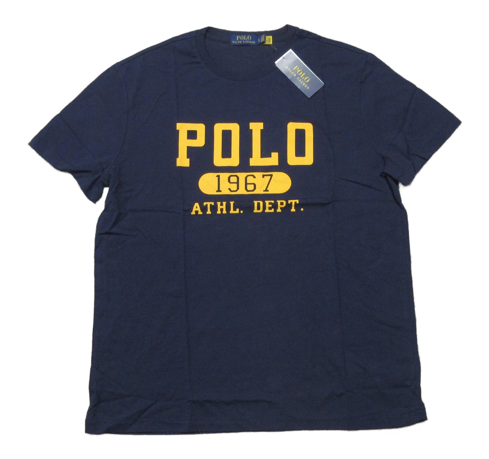 Polo Ralph Lauren Mens Navy Athletic Logo Short Sleeve Tee