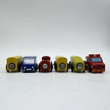 Mixed Lot Of Wooden Vehicles Cars Train Kids Toys Trucks