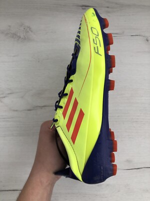 Adidas F50 Adizero HG Yellow Soccer Boots Football Cleats US8 UK7