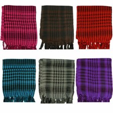 Checkered Arab Keffiyeh Shemagh Arafat Scarf Stole Neck Wrap Around  Army FAST P