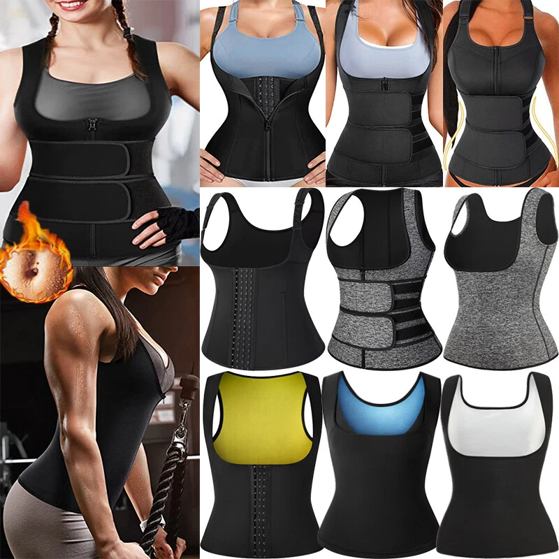 Fajas Neoprene Women Sauna Vest Shirt Waist Trainer Cincher Shaper