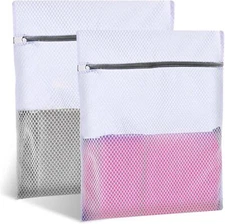 2pcs Laundry Bag, Durable Honeycomb Mesh Laundry Bags, Garment Bag For Washin...