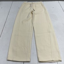 Ivory Thick Knit Drawstring Causal Sweatpants Women's China Size Large