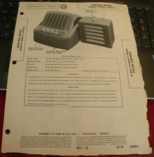 OPERADIO INTER-COMMUNICATION SYSTEM  - 3 MODELS: (SAMS PHOTOFACT 102-9)