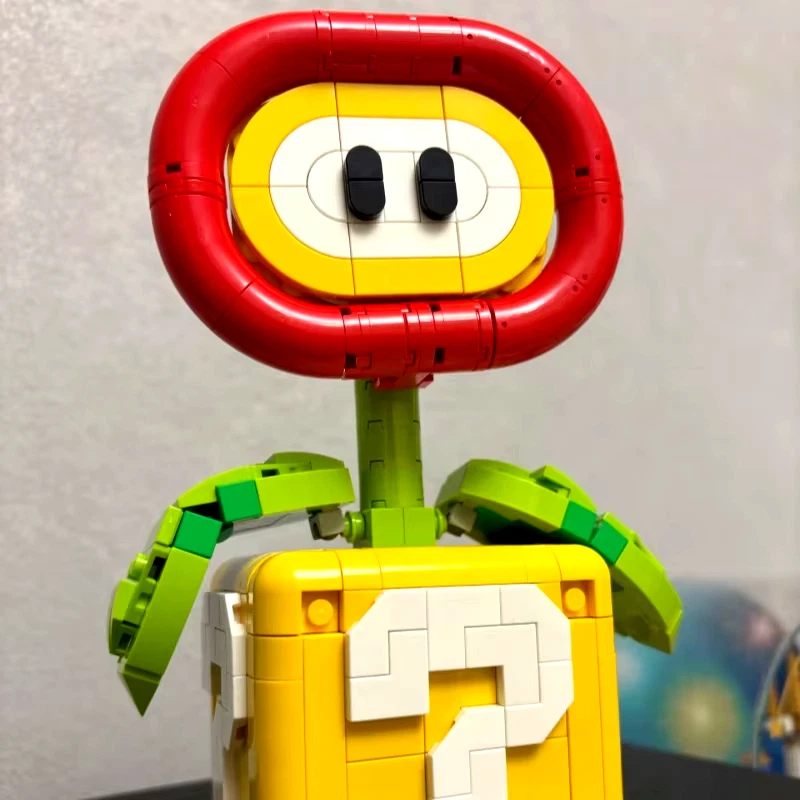 MOC LEGO Super Mario Fire Flower Powerup 349 piezas Juego de ladrillos de construcción sin usar, en caja - ¡SIN CAJA! Foto 2 de 3