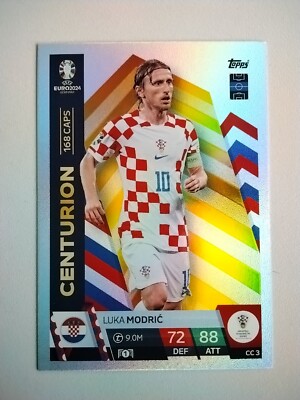 Topps Euro Germany 2024 Match Attax Karte Centurion Luka Modric CC 3 Kroatien