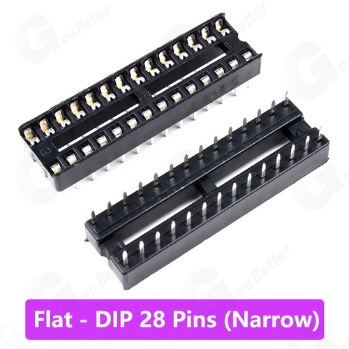 IC Sockets Integrated Circuit Socket DIL DIP Holder 6/8/14/16/18/20/24/28/40 Pin - Picture 38 of 40