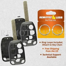 2 For 2011 2012 2013 Honda Odyssey Remote Shell Case Car Key Fob Cover