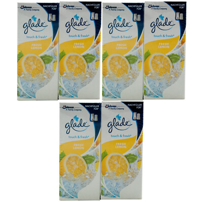 glade mini FRESH LEMON 3 x 2 Stück Nachfüller Duft Raumspray Bad touch & fresh