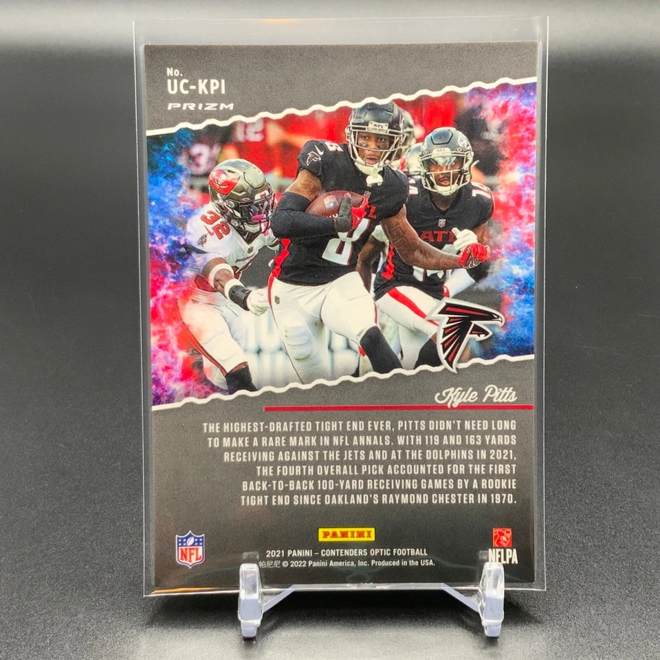 2021 Panini Contenders Optic - Up and Coming #UC-KPI Kyle Pitts RC GRC652 - Image 2 of 2