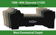 Lloyd Velourtex Front Carpet Mat for '88-94 Chevy C1500 w/Centennial Bowtie Logo