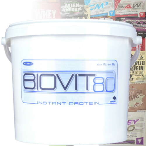 Biovit 80 2100 g proteína en polvo suero proteína de soja BCAA EAA WPC bonificación de construcción muscular - Imagen 1 de 1
