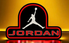Letrero LED Michael Jordan MJ. Caja de luz alimentada por USB Air Jordan Nike
