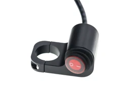 7/8" Motorcycle On~Off  Red LED Switch Aluminum Waterproof W/OFF-SET MOUNTING