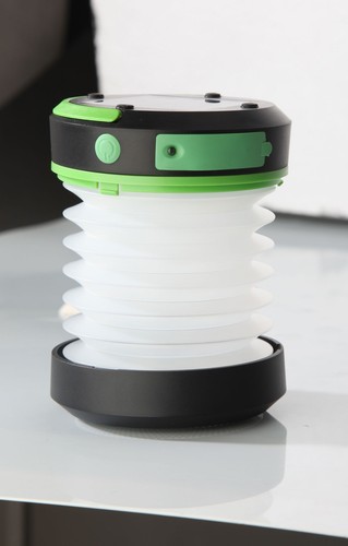 Solar Camping Laterne mit faltbarer LED-Beleuchtung und tragbarem externen Akku - Bild 5 von 10