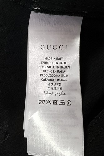 NWT GUCCI Angry Cat Embroidered Denim Pant, size 26 - Picture 10 of 11