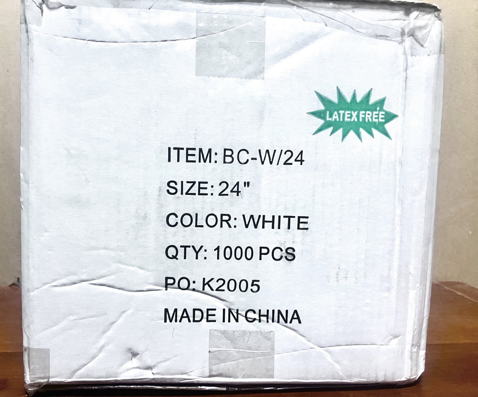 Case of 1000 WellCare Disposable Hair Nets Bouffant Caps 24" Food Service Bulk