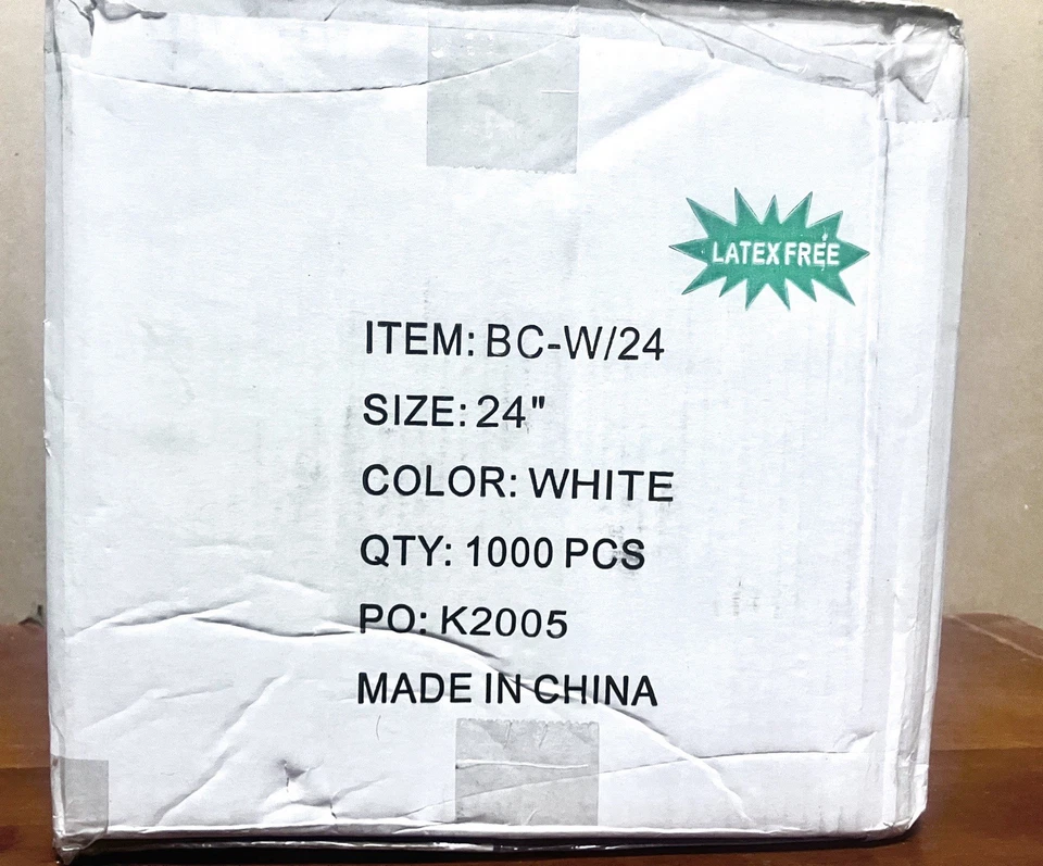 Estuche de 1000 redes desechables WellCare tapas bouffant 24" servicio de alimentos a granel Foto 3 de 4