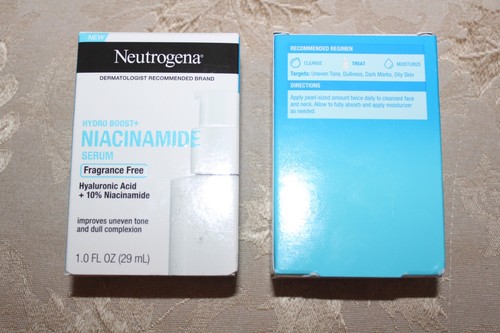 New Lot of 2 Boxes Neutrogena Hydro Boost + 10% Niacinamide Serum 1.0 fl oz - Picture 2 of 6