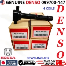 GENUINE DENSO 4PCS Ignition Coils For 2004-2015 Honda & Acura 2.4L I4 099700-147