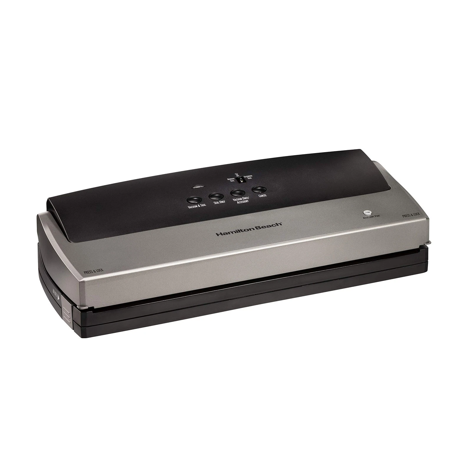 Hamilton Beach NutriFresh Vacuum Sealer Machine BPA Free Food Preserver Gray