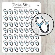 Doctor Appointment Planner Stickers, Doctor Appt. Icon Planner Sticker