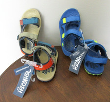 New OshKosh Toddler Boy's Horchata Machine Washable Hook Loop Sandals