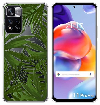 Transparente Silikonhülle Für Xiaomi Redmi Note 11 Pro+ Plus 5G Dschungel Design