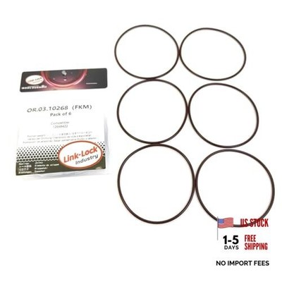 6PCS OR.03.10268 FKM Viton Sealing O-Ring Kit of Water Pump 12668422 for 