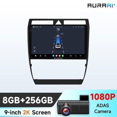 8+256GB 9'' für Audi A6 S6 RS6 C5 1997-2004 Android14 Autoradio GPS NAVI DSP ADAS