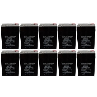 NEW 10pc 6V 4.5Ah SLA Battery WB645 For UB645, D5733 PS640F (7.00 EA)