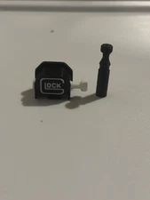 3d Printed Fake Replica Airsoft Backplate Black/white 