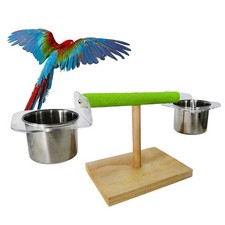  Parrot Stand Perch Foraging Toy Bird Play Racks Standing Platform