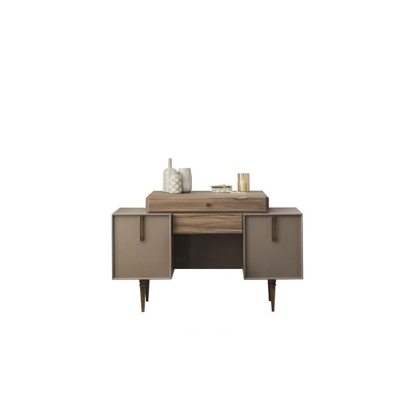Schminktisch Frisiertisch Konsolentisch Holz Grau Schlafzimmer Kommode-image