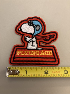 #ad Snoopy Flying Ace Embroidered Iron on patch $3.99