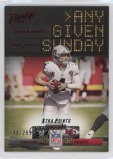 2021 Panini Prestige Any Given Sunday Xtra Points Red 133/299 Derek Carr 07rd