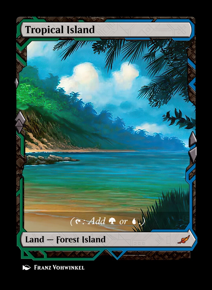 Original OG Dual Lands - Custom Art - Set of Zendikar Expeditions Frame Playtest - Image 2 of 4