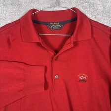 Paul Shark Yachting Polo Sweater Mens M Italy Made Knit Wool Pullover Jumper