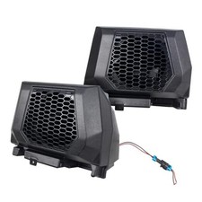 Pair 6.5" Speaker Pods Rear Seat Speaker Enclosures with Mount Brackets