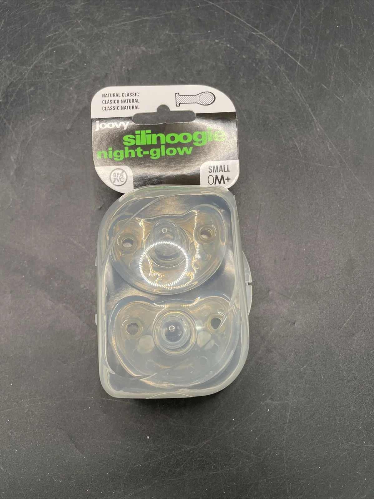 6 packJoovy Silinoogie Baby Pacifier Night-Glow Natural Classic 0M+ New