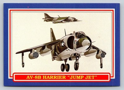 Desert Storm AV-8B Harrier Jump Jet Limited Collector's Edition Card 34