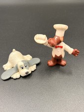 1985 Pound Puppies Miniature PVC Mini 2.5" Figure Barkerville Chef Hat Tonka