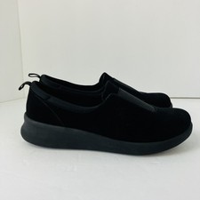 Clarks Cloudsteppers Sillian Paz Black Woman Shoes Slip On Loafers Size 8.5